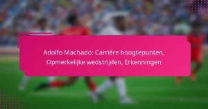 Adolfo Machado: Carrière hoogtepunten, Opmerkelijke wedstrijden, Erkenningen
