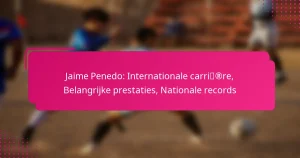 Jaime Penedo: Internationale carrière, Belangrijke prestaties, Nationale records
