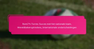 Román Torres: Succes met het nationale team, Wereldbekeroptredens, Internationale onderscheidingen
